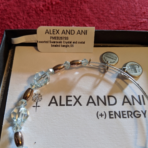 Alex and Ani Swarovski crystal and metal bangle - Picture 3 of 6